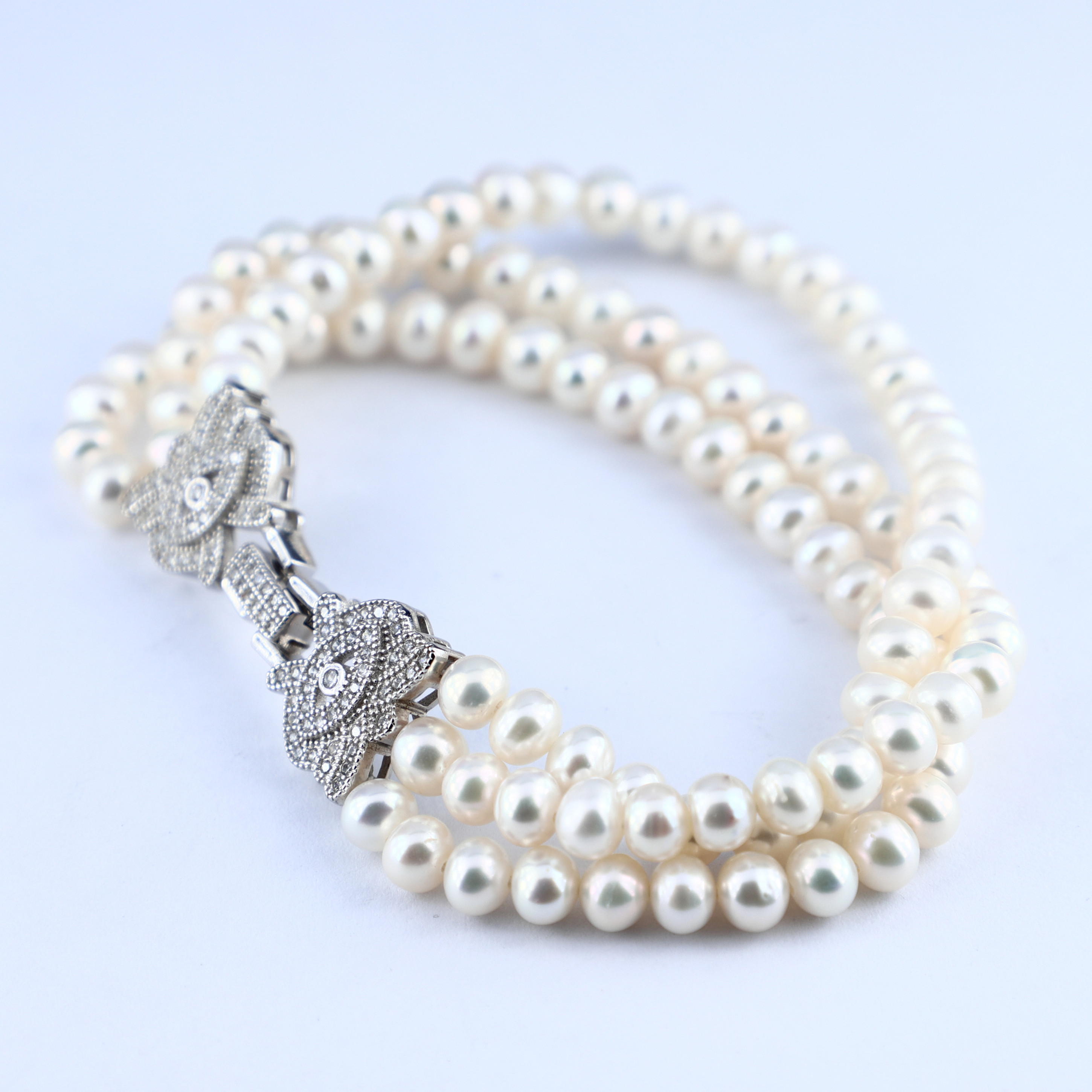 Pearl Silver Bracelet A9